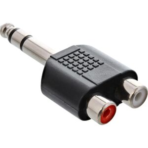 Adaptateur Audio InLine 99323 - Prise 6,3mm, 2x RCA Femelle, Noir Adaptateur Audio InLine 99323 - Prise 6,3mm, 2x RCA Femelle, Noir