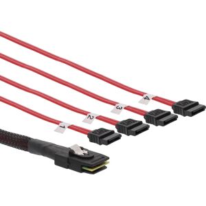 InLine SAS Cable - Mini SAS SFF8087 to 4x SATA - 0.75m InLine SAS Cable - Mini SAS SFF8087 to 4x SATA - 0.75m