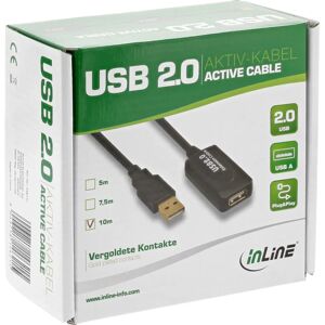 InLine USB Cable - 25m - Active Signal Regeneration - USB 2.0 InLine USB Cable - 25m - Active Signal Regeneration - USB 2.0