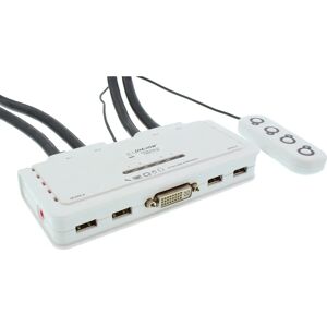 Interruttore KVM InLine 61614I - 4 Porte USB DVI-D con Audio Interruttore KVM InLine 61614I - 4 Porte USB DVI-D con Audio