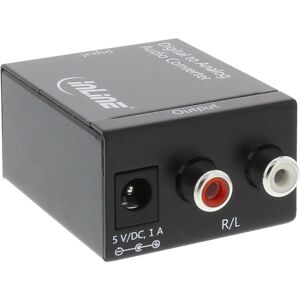 InLine 65002 - Convertisseur audio numérique en analogique, Noir InLine 65002 - Convertisseur audio numérique en analogique, Noir