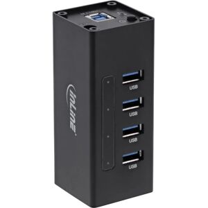 Inline USB Hub - USB 3.2 Gen 1 - Hliníkový - 4 Porty Inline USB Hub - USB 3.2 Gen 1 - Hliníkový - 4 Porty