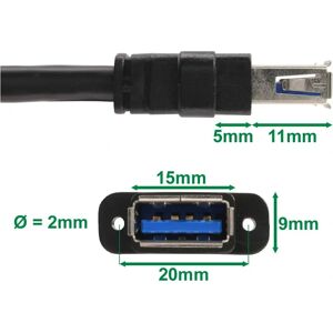 InLine Mini PCIe USB 3.2 Gen 1 Adapter - Black - Interface Card InLine Mini PCIe USB 3.2 Gen 1 Adapter - Black - Interface Card