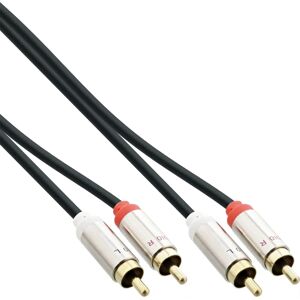 Câble audio InLine 99263 - 3M - 2 x RCA - Noir Câble audio InLine 99263 - 3M - 2 x RCA - Noir