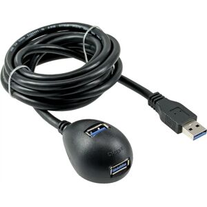 InLine USB Cable - USB 3.2 Gen 1, 1m, Black - USB Cable/Extension Cable InLine USB Cable - USB 3.2 Gen 1, 1m, Black - USB Cable/Extension Cable