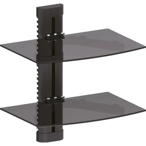 Étagère pour équipements AV - VESA, 8kg, Métal & Verre Étagère pour équipements AV - VESA, 8kg, Métal & Verre