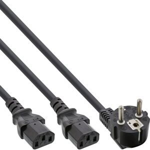 Câble d'alimentation InLine 16657C - 1m - Noir - Type F Câble d'alimentation InLine 16657C - 1m - Noir - Type F