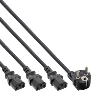 InLine 16657G Netz-Y-Kabel - Stromkabel, 1m, Schwarz InLine 16657G Netz-Y-Kabel - Stromkabel, 1m, Schwarz