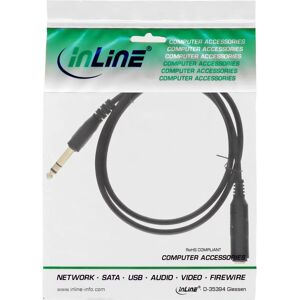 Câble audio InLine 99973 - 6,35mm - Noir - Publicité Câble audio InLine 99973 - 6,35mm - Noir - Publicité