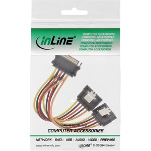 InLine 29683C Internal Power Y Cable - Power Cable for SATA Disks InLine 29683C Internal Power Y Cable - Power Cable for SATA Disks