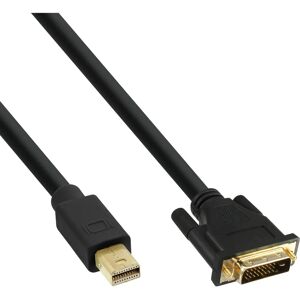InLine 17226 Mini DisplayPort to DVI Cable - Black - 0.5m - Video Cable Adapter InLine 17226 Mini DisplayPort to DVI Cable - Black - 0.5m - Video Cable Adapter