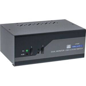 Inline KVM Switch 2-Display 4K USB Audio Inline KVM Switch 2-Display 4K USB Audio