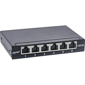 InLine 76816B patch panel - Cat6A, 6 ports, Black InLine 76816B patch panel - Cat6A, 6 ports, Black