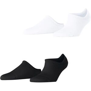 Esprit Fine Rhomb 2-pack Sneakersokken - Zwart/Wit Esprit Fine Rhomb 2-pack Sneakersokken - Zwart/Wit