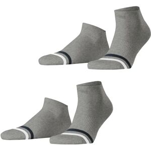 Esprit Accent Stripe 2-pack Sneakerkousen - Lichtgrijs - Kousen, Casual, Sport Esprit Accent Stripe 2-pack Sneakerkousen - Lichtgrijs - Kousen, Casual, Sport