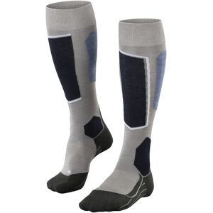 Falke Skiing 6 Kniehoge Sokken - Midden Grijs Mel - Skisokken Falke Skiing 6 Kniehoge Sokken - Midden Grijs Mel - Skisokken