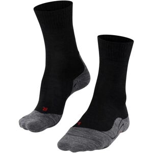 Falke Mens TK5 Wool Hiking Socks - Black/Grey - Lightweight, Breathable, Reinforced Falke Mens TK5 Wool Hiking Socks - Black/Grey - Lightweight, Breathable, Reinforced
