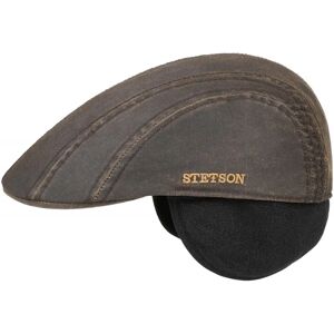 Stetson Brun bomullsflat cap med øreklapper - Cap Stetson Brun bomullsflat cap med øreklapper - Cap