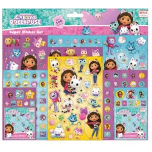 Autocollants Multicolores Gabby's Dollhouse - Ensemble pour Enfants - Publicité Autocollants Multicolores Gabby's Dollhouse - Ensemble pour Enfants - Publicité