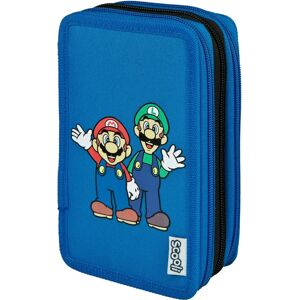 Scooli Super Mario Tripledecker Pencil Case - Kids, Colorful Scooli Super Mario Tripledecker Pencil Case - Kids, Colorful