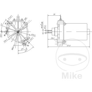 JMP JMT ID 7001349 - Starter na motorku JMP JMT ID 7001349 - Starter na motorku