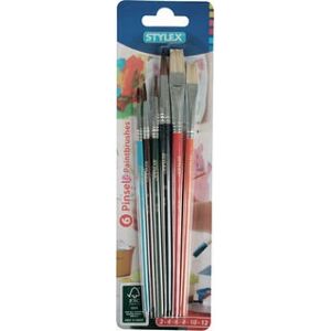 Stylex 35060 pinceaux d'artiste 6 pcs - Ensemble de pinceaux - Publicité Stylex 35060 pinceaux d'artiste 6 pcs - Ensemble de pinceaux - Publicité