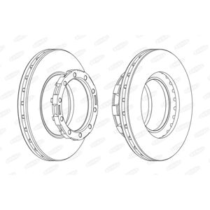 BERAL BCR168A Ilmastoitu jarrulevy - 45mm x 235mm - Jarrulevy BERAL BCR168A Ilmastoitu jarrulevy - 45mm x 235mm - Jarrulevy