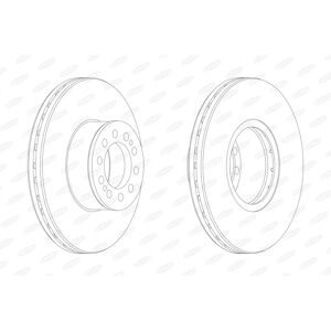 Disque de frein ventilé BERAL BCR330A - TGL - Publicité Disque de frein ventilé BERAL BCR330A - TGL - Publicité