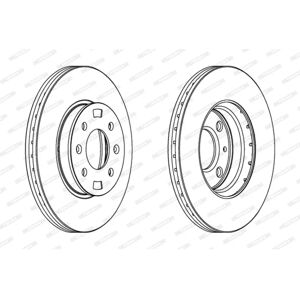 FERODO DDF1603 Ilmastoitu jarrulevy - Disc Brake FERODO DDF1603 Ilmastoitu jarrulevy - Disc Brake