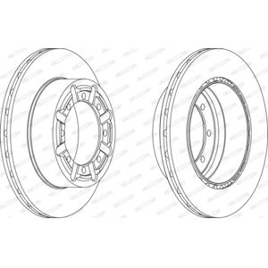 FERODO Nissan jarrulevy - Ilmastoidut 290mm - 78mm - 22mm - FCR340A FERODO Nissan jarrulevy - Ilmastoidut 290mm - 78mm - 22mm - FCR340A