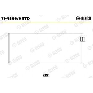 Glyco 71-4806/6 STD kytkinrullan laakerisetti - BMW 3, 5, X5 Glyco 71-4806/6 STD kytkinrullan laakerisetti - BMW 3, 5, X5