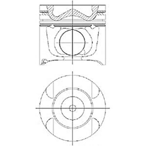 NÜRAL Piston Mercedes-Benz - Modèle 87-427400-10 avec Canal de Refroidissement - 83mm Diamètre - Publicité NÜRAL Piston Mercedes-Benz - Modèle 87-427400-10 avec Canal de Refroidissement - 83mm Diamètre - Publicité