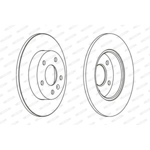 FERODO Opel, Lexus, Chevrolet jarrulevyhdiskot - 42mm, 264mm, 5 reiki FERODO Opel, Lexus, Chevrolet jarrulevyhdiskot - 42mm, 264mm, 5 reiki