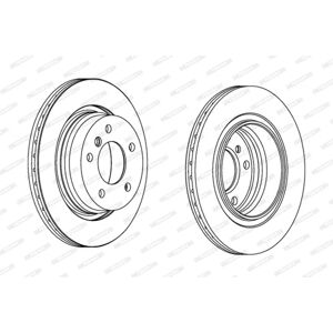FERODO Jarrulevy BMW - Ilmastoitu 294mm - 19mm - Takana - DDF1073C FERODO Jarrulevy BMW - Ilmastoitu 294mm - 19mm - Takana - DDF1073C