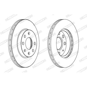 FERODO Jarrulevy Corsa - Ilmastoitu 20mm 240mm - Etuosa FERODO Jarrulevy Corsa - Ilmastoitu 20mm 240mm - Etuosa