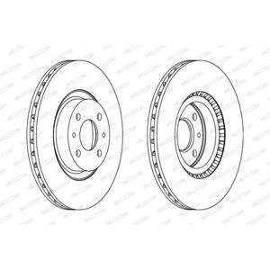 FERODO Ilmastoitu jarrulevy - 284mm 22mm Fiat Lancia Alfa Romeo Abarth FERODO Ilmastoitu jarrulevy - 284mm 22mm Fiat Lancia Alfa Romeo Abarth