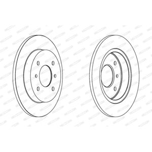 FERODO DDF267C Remschijf voor Nissan Primera 5-deurs, Almera II 3/5-deurs - Remschijf FERODO DDF267C Remschijf voor Nissan Primera 5-deurs, Almera II 3/5-deurs - Remschijf