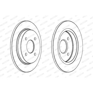 Ferodo jarrulevy Fordille - 253mm, 10mm, Takana Ferodo jarrulevy Fordille - 253mm, 10mm, Takana