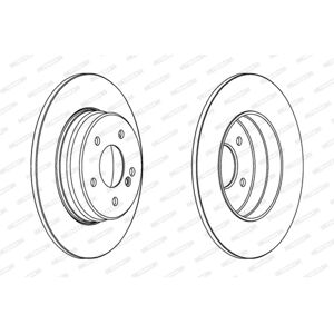 FERODO Mercedes-Benz jarrulevy - C/E-Luokka, 290mm, 10mm, Ilmastoitu FERODO Mercedes-Benz jarrulevy - C/E-Luokka, 290mm, 10mm, Ilmastoitu