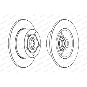Ferodo Jarrulevy - Audi A4 B5 Täysin Käsitelty 10mm - Jarrulevy Ferodo Jarrulevy - Audi A4 B5 Täysin Käsitelty 10mm - Jarrulevy