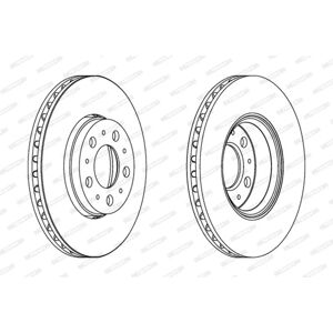 FERODO DDF1163 - Jarrulevy Volvo V70, S60, S80, XC70 FERODO DDF1163 - Jarrulevy Volvo V70, S60, S80, XC70