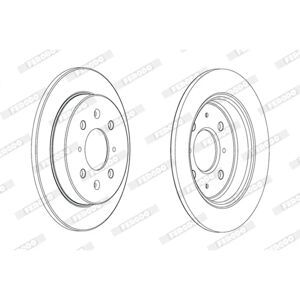 FERODO Honda Jarrulevyhti - Täystahroitu 4Aukko 239mm - Takareikä FERODO Honda Jarrulevyhti - Täystahroitu 4Aukko 239mm - Takareikä