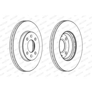 FERODO DDF2089C Levyjarru - Ventilaatio, 22mm, 256mm FERODO DDF2089C Levyjarru - Ventilaatio, 22mm, 256mm