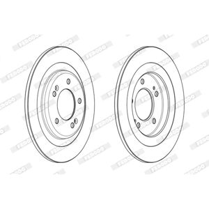 FERODO Hyundai i40 Jarrulevy - Takana 10mm 114,3mm Pinnoitettu FERODO Hyundai i40 Jarrulevy - Takana 10mm 114,3mm Pinnoitettu