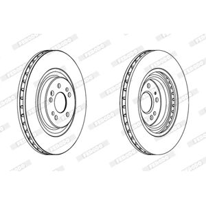 Ilmastoitu jarrulevy FERODO DDF1085C-1 - Disc Brake Ilmastoitu jarrulevy FERODO DDF1085C-1 - Disc Brake