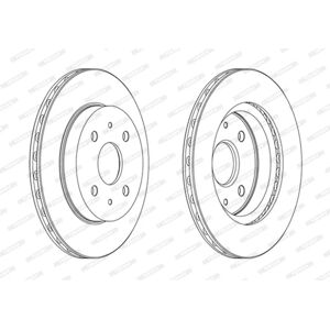 FERODO DDF1774C Ilmastoitu fékdisk - Disc Brake Rotors FERODO DDF1774C Ilmastoitu fékdisk - Disc Brake Rotors