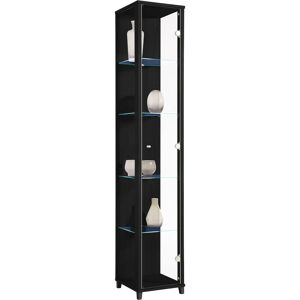 FIF MÖBEL Optima - Glasvitrine für Sammler - Schwarz FIF MÖBEL Optima - Glasvitrine für Sammler - Schwarz