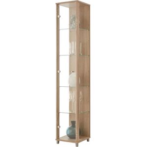 FIF MÖBEL OPTIMA Eiche Sägerau Glasvitrine - Kleine Raum Präsentationsschrank FIF MÖBEL OPTIMA Eiche Sägerau Glasvitrine - Kleine Raum Präsentationsschrank