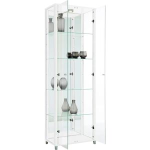 FIF MÖBEL OPTIMA Vitrine en Verre Blanche - Armoire sur Pied - Publicité FIF MÖBEL OPTIMA Vitrine en Verre Blanche - Armoire sur Pied - Publicité