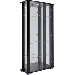 FIF MÖBEL Stella Schwarze Glasvitrine - Sammlervitrine FIF MÖBEL Stella Schwarze Glasvitrine - Sammlervitrine